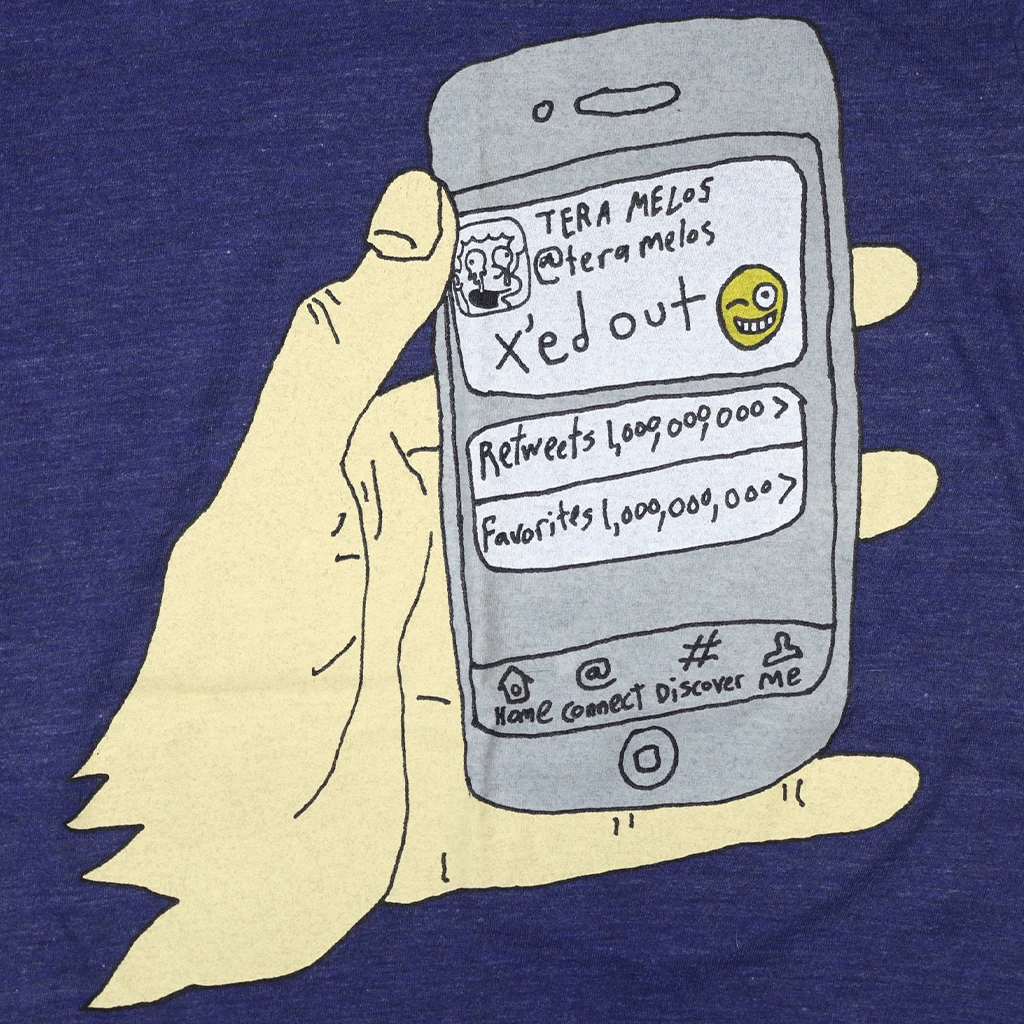 Tera Melos X'ed Phone T-Shirt 2 Tera Melos X'ed Phone T-Shirt