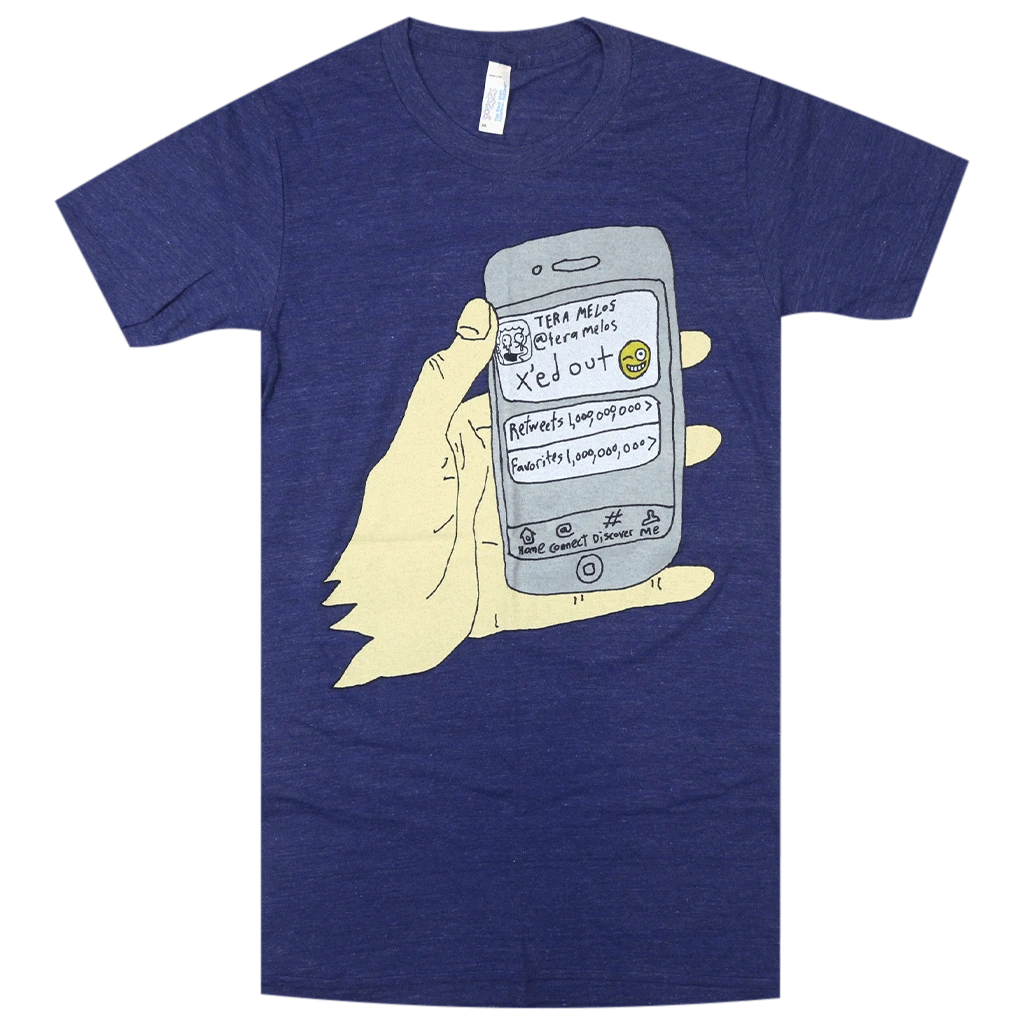Tera Melos X'ed Phone T-Shirt 1 Tera Melos X'ed Phone T-Shirt