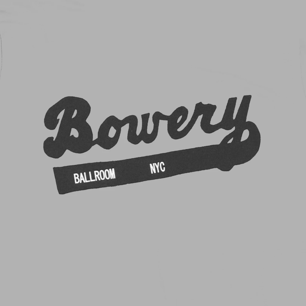 The Bowery Ballroom New Merch Vintage Jersey Grey T-Shirt 2 The Bowery Ballroom New Merch Vintage Jersey Grey T-Shirt