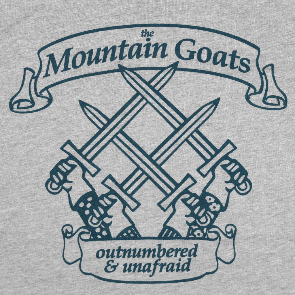 The Mountain Goats Four Swords Heather Grey T-Shirt New Merch 2 The Mountain Goats Four Swords Heather Grey T-Shirt New Merch