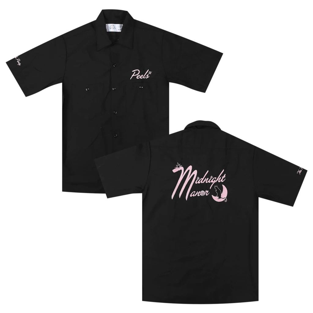 The Nude Party Peels Black Button Down Shirt New Merch 1 The Nude Party Peels Black Button Down Shirt New Merch