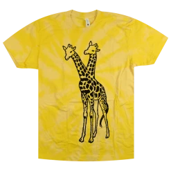 Giraffes? Giraffes! New Merch SUPERBASS!!!! Banana Cream Tie-Dye T-Shirt