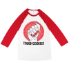 Low Cut Connie Tough Cookies 3/4 Sleeve Baseball T-Shirt New Merch