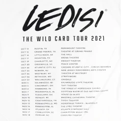 Ledisi New Merch 2021 Wildcard Tour T-Shirt
