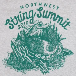 Northwest String Summit Turtle Heather Grey T-Shirt New Merch