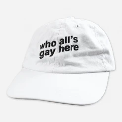 Autostraddle New Merch Who All's Gay Here Hat