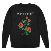 Whitney New Merch Red Rose Black Pullover Sweatshirt