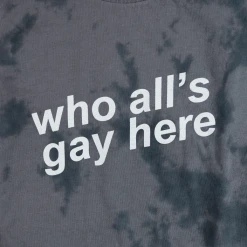Autostraddle Who All's Gay Here Tie-Dye Tee