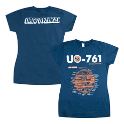 The Urge Overkill Store Rock & Roll Submarine Navy Women's T-Shirt New Merch