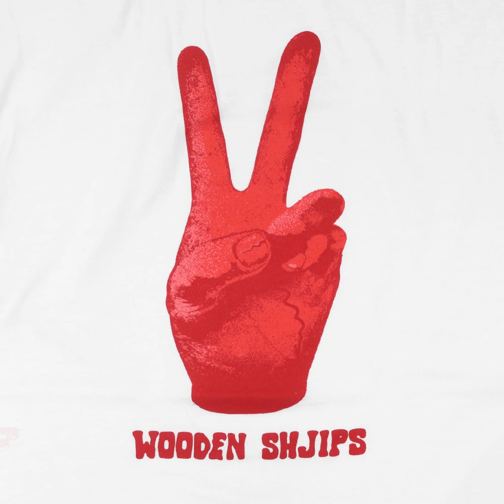 Wooden Shjips Red Peace Hand T-Shirt New Merch 2 Wooden Shjips Red Peace Hand T-Shirt New Merch