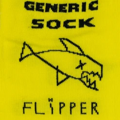 Flipper New Merch Fish - Yellow & Black Socks