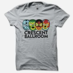 Crescent Ballroom Lucha Libre Silver T-Shirt New Merch