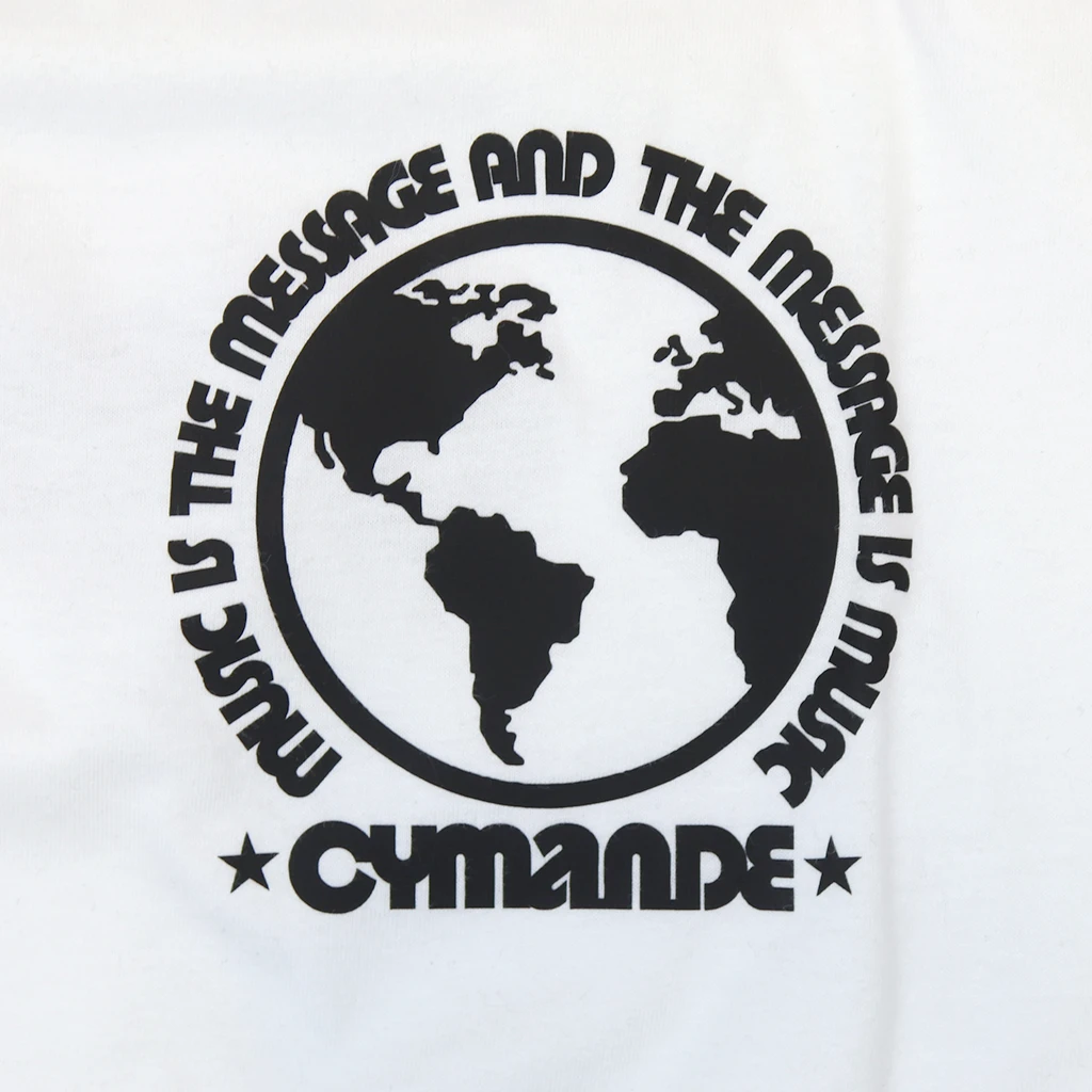 Cymande The Message - Globe White T-Shirt New Merch 2 Cymande The Message - Globe White T-Shirt New Merch