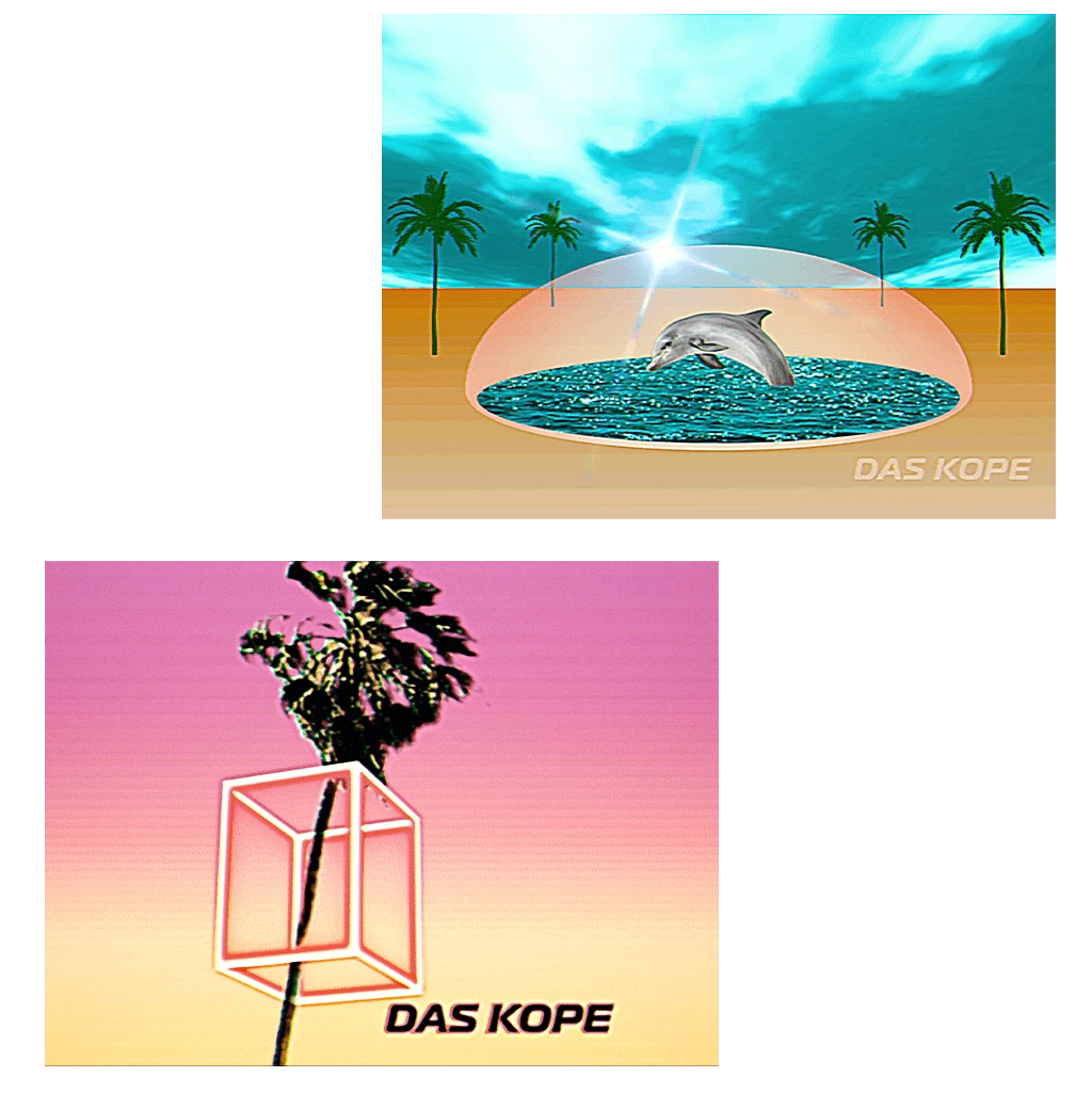 Das Kope Cube Palm & Desert Dome Sticker Pack 1 Das Kope Cube Palm & Desert Dome Sticker Pack