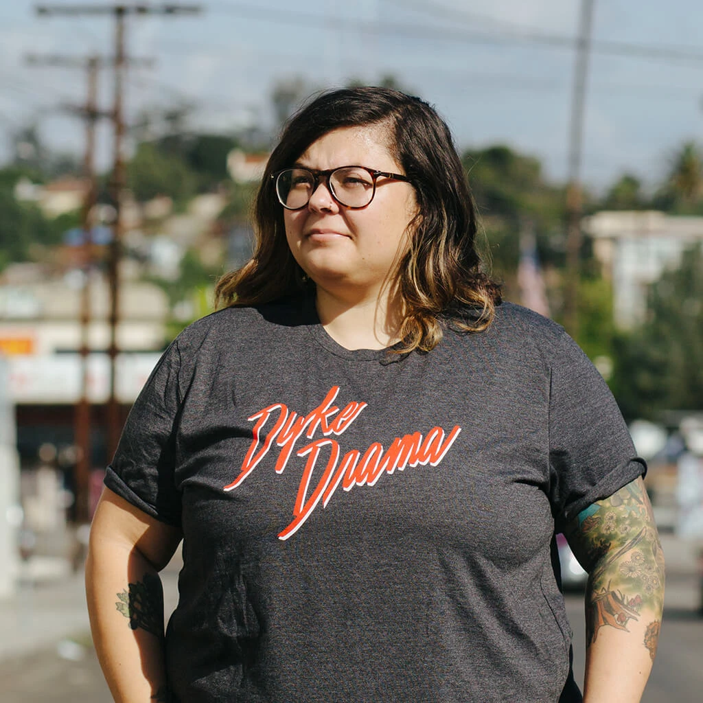 Autostraddle Dyke Drama Tee New Merch 6 Autostraddle Dyke Drama Tee New Merch