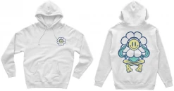 Disco Lines Flower Face Hoodie New Merch