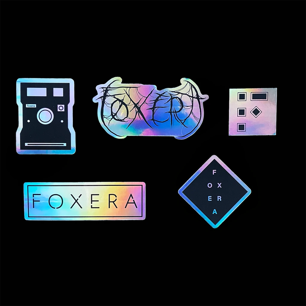 Foxera Limited Edition Holographic Sticker Pack New Merch 1 Foxera Limited Edition Holographic Sticker Pack New Merch