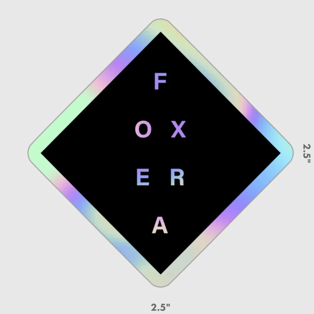 Foxera Limited Edition Holographic Sticker Pack New Merch 3 Foxera Limited Edition Holographic Sticker Pack New Merch