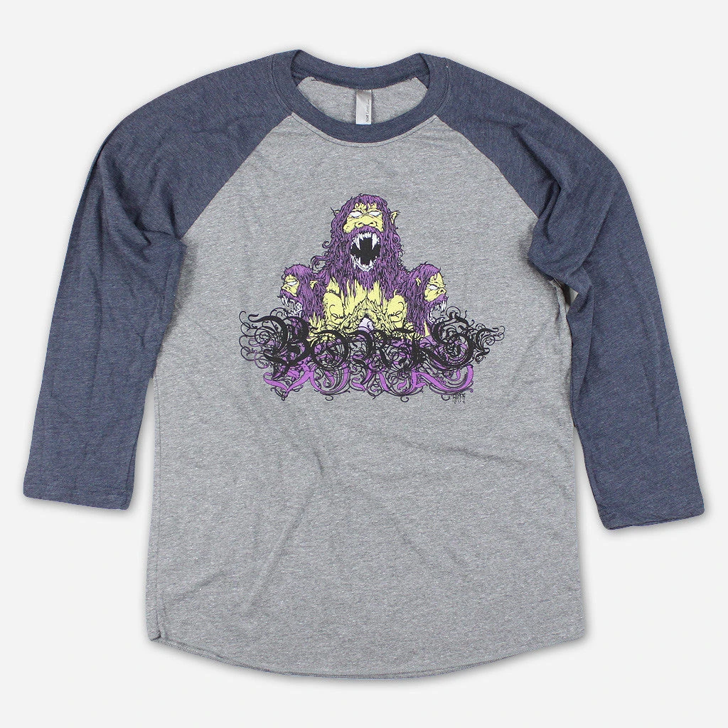 Boris (Band) Monsters Baseball T-Shirt 2 Boris (Band) Monsters Baseball T-Shirt