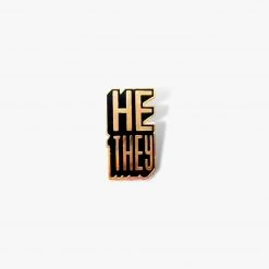 Autostraddle He/They Pronoun Pin
