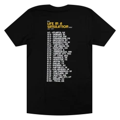 Smallpools Life In A Simulation Tour Black T-Shirt