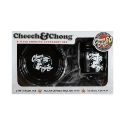 Cheech And Chong 3-Piece Smoking Set - Black New Merch