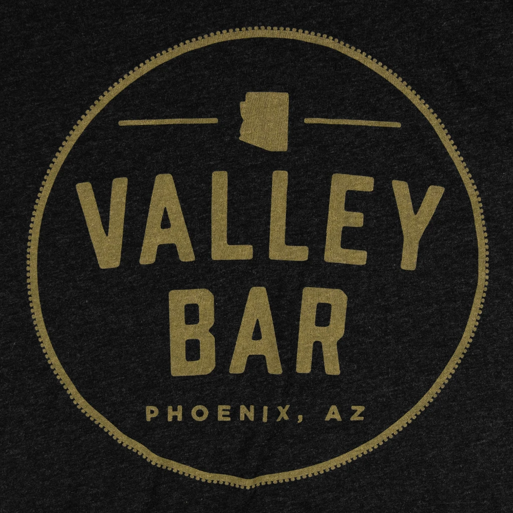 Valley Bar Circle Logo Black Tri-Blend New Merch 2 Valley Bar Circle Logo Black Tri-Blend New Merch