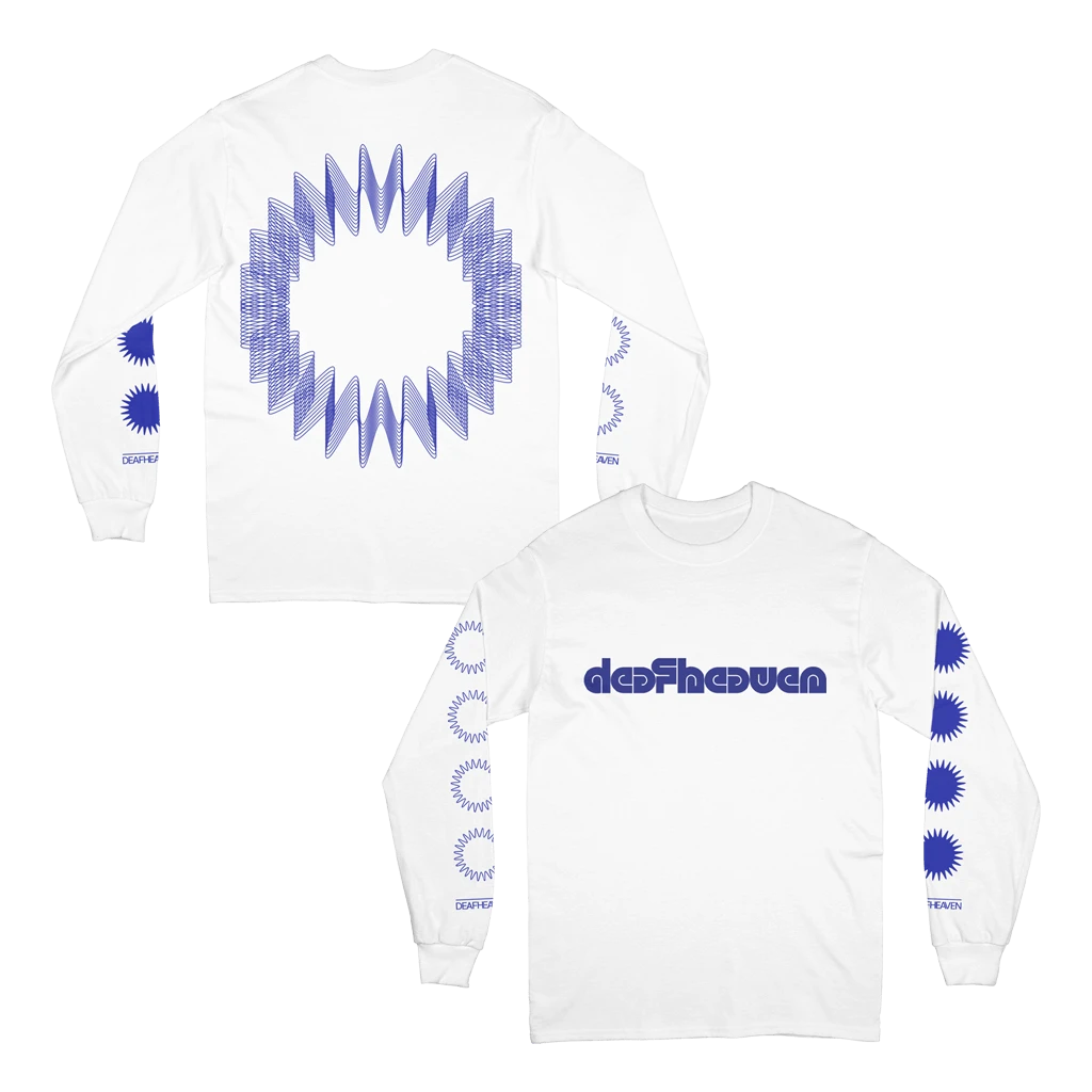 Deafheaven New Merch Waveform White Long Sleeve T-shirt 1 Deafheaven New Merch Waveform White Long Sleeve T-shirt