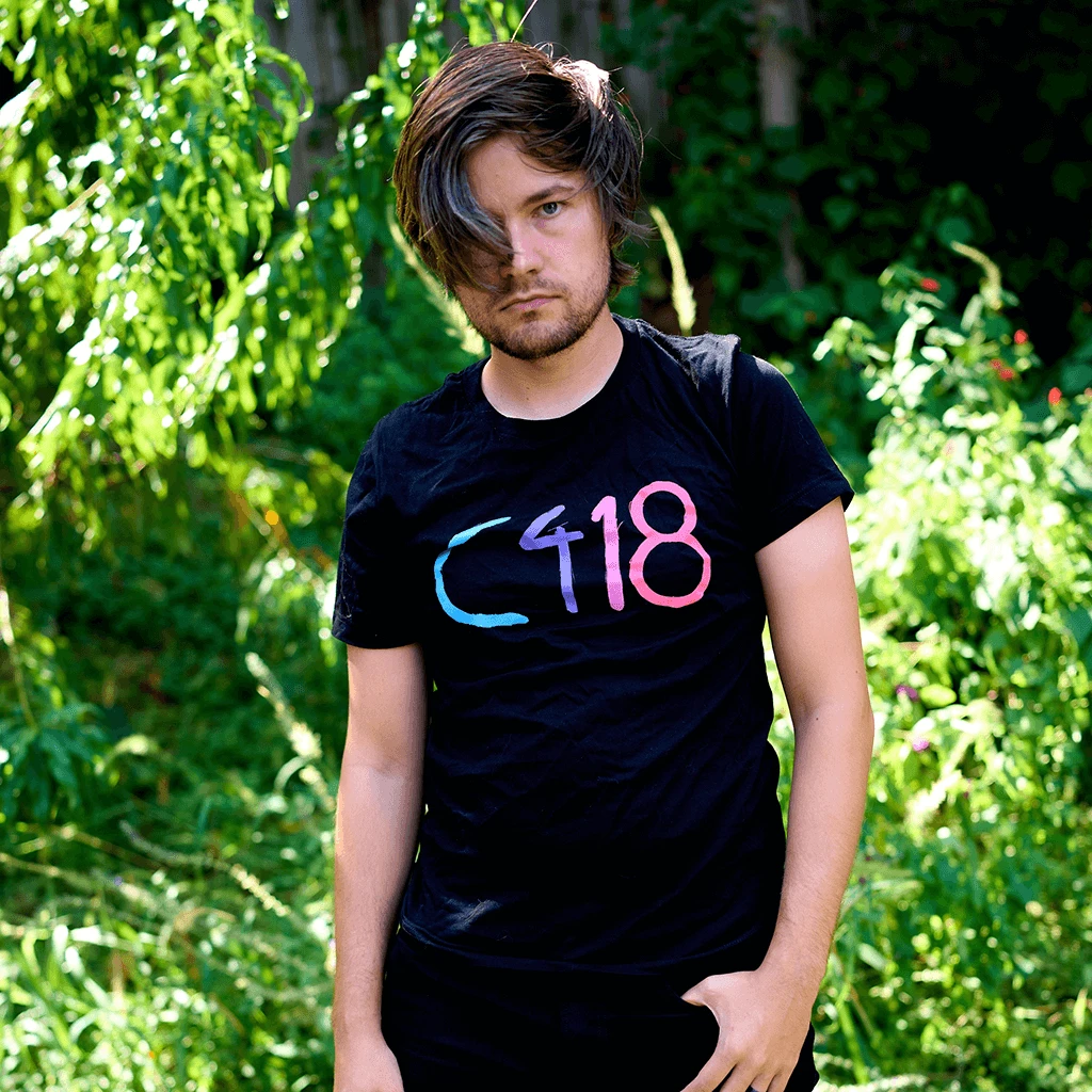 C418 Logo Black T-Shirt New Merch 3 C418 Logo Black T-Shirt New Merch